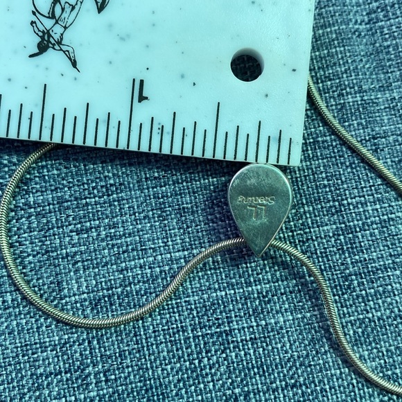 Sterling Silver Necklace and Opal Teardrop Pendant - Picture 14 of 17